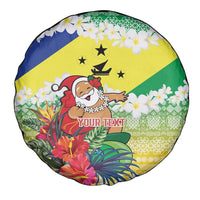 Personalised Malampa Joyeux Noel Spare Tire Cover Proud To Be a Ni-Van Sand Drawing Art - Polynesian Pride