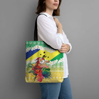 Personalised Malampa Joyeux Noel Tote Bag Proud To Be a Ni-Van Sand Drawing Art - Polynesian Pride