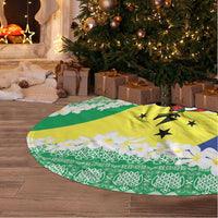 Malampa Joyeux Noel Tree Skirt Proud To Be a Ni-Van Sand Drawing Art LT9 - Polynesian Pride