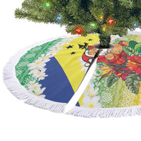 Malampa Joyeux Noel Tree Skirt Proud To Be a Ni-Van Sand Drawing Art LT9 - Polynesian Pride