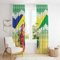 Personalised Malampa Joyeux Noel Window Curtain Proud To Be a Ni-Van Sand Drawing Art LT9 - Polynesian Pride