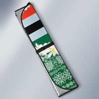 Personalised Penama Joyeux Noel Auto Sun Shade Proud To Be a Ni-Van Sand Drawing Art - Polynesian Pride