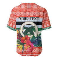 Personalised Penama Joyeux Noel Baseball Jersey Proud To Be a Ni-Van Sand Drawing Art - Polynesian Pride