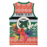 Personalised Penama Joyeux Noel Basketball Jersey Proud To Be a Ni-Van Sand Drawing Art LT9 - Polynesian Pride