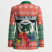 Personalised Penama Joyeux Noel Blazer Proud To Be a Ni-Van Sand Drawing Art LT9 - Polynesian Pride
