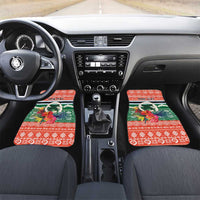 Personalised Penama Joyeux Noel Car Mats Proud To Be a Ni-Van Sand Drawing Art LT9 Set 2pcs - Front Red - Polynesian Pride