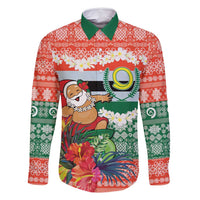 Personalised Penama Joyeux Noel Family Matching Mermaid Dress and Hawaiian Shirt Proud To Be a Ni-Van Sand Drawing Art - Polynesian Pride