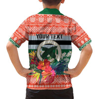 Personalised Penama Joyeux Noel Family Matching Puletasi and Hawaiian Shirt Proud To Be a Ni-Van Sand Drawing Art - Polynesian Pride