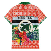 Personalised Penama Joyeux Noel Family Matching Puletasi and Hawaiian Shirt Proud To Be a Ni-Van Sand Drawing Art - Polynesian Pride