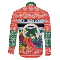 Personalised Penama Joyeux Noel Family Matching Summer Maxi Dress and Hawaiian Shirt Proud To Be a Ni-Van Sand Drawing Art - Polynesian Pride