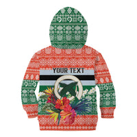 Personalised Penama Joyeux Noel Kid Hoodie Proud To Be a Ni-Van Sand Drawing Art - Polynesian Pride