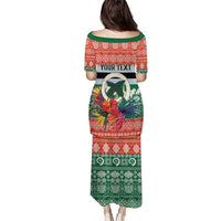 Personalised Penama Joyeux Noel Puletasi Proud To Be a Ni-Van Sand Drawing Art - Polynesian Pride