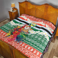 Personalised Penama Joyeux Noel Quilt Proud To Be a Ni-Van Sand Drawing Art - Polynesian Pride