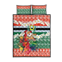 Personalised Penama Joyeux Noel Quilt Bed Set Proud To Be a Ni-Van Sand Drawing Art LT9 - Polynesian Pride