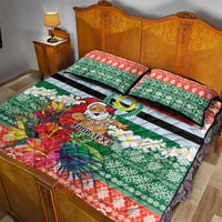 Personalised Penama Joyeux Noel Quilt Bed Set Proud To Be a Ni-Van Sand Drawing Art LT9 - Polynesian Pride