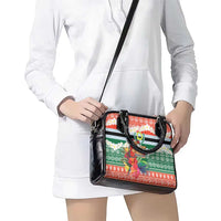 Personalised Penama Joyeux Noel Shoulder Handbag Proud To Be a Ni-Van Sand Drawing Art LT9 - Polynesian Pride