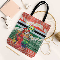 Personalised Penama Joyeux Noel Tote Bag Proud To Be a Ni-Van Sand Drawing Art - Polynesian Pride