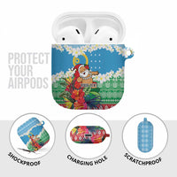 Personalised Sanma Joyeux Noel AirPods Case Proud To Be a Ni-Van Sand Drawing Art LT9 - Polynesian Pride