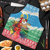 Personalised Sanma Joyeux Noel Apron Proud To Be a Ni-Van Sand Drawing Art LT9 Blue - Polynesian Pride