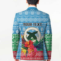 Personalised Sanma Joyeux Noel Blazer Proud To Be a Ni-Van Sand Drawing Art LT9 - Polynesian Pride