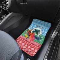 Personalised Sanma Joyeux Noel Car Mats Proud To Be a Ni-Van Sand Drawing Art LT9 - Polynesian Pride