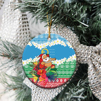Personalised Sanma Joyeux Noel Ceramic Ornament Proud To Be a Ni-Van Sand Drawing Art LT9 - Polynesian Pride