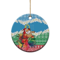 Personalised Sanma Joyeux Noel Ceramic Ornament Proud To Be a Ni-Van Sand Drawing Art LT9 - Polynesian Pride
