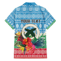 Personalised Sanma Joyeux Noel Family Matching Short Sleeve Bodycon Dress and Hawaiian Shirt Proud To Be a Ni-Van Sand Drawing Art - Polynesian Pride