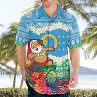 Personalised Sanma Joyeux Noel Hawaiian Shirt Proud To Be a Ni-Van Sand Drawing Art - Polynesian Pride
