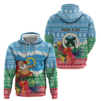 Personalised Sanma Joyeux Noel Hoodie Proud To Be a Ni-Van Sand Drawing Art - Polynesian Pride