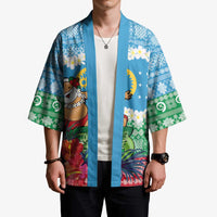 Personalised Sanma Joyeux Noel Kimono Proud To Be a Ni-Van Sand Drawing Art - Polynesian Pride