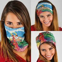 Personalised Sanma Joyeux Noel Neck Gaiter Proud To Be a Ni-Van Sand Drawing Art - Polynesian Pride