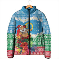 Personalised Sanma Joyeux Noel Padded Jacket Proud To Be a Ni-Van Sand Drawing Art LT9 - Polynesian Pride