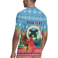 Personalised Sanma Joyeux Noel Rugby Jersey Proud To Be a Ni-Van Sand Drawing Art LT9 - Polynesian Pride