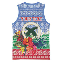 Personalised Shefa Joyeux Noel Basketball Jersey Proud To Be a Ni-Van Sand Drawing Art LT9 - Polynesian Pride