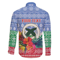 Personalised Shefa Joyeux Noel Family Matching Mermaid Dress and Hawaiian Shirt Proud To Be a Ni-Van Sand Drawing Art - Polynesian Pride