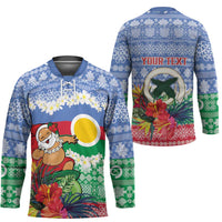 Personalised Shefa Joyeux Noel Hockey Jersey Proud To Be a Ni-Van Sand Drawing Art LT9 - Polynesian Pride