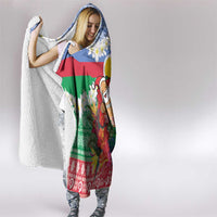 Personalised Shefa Joyeux Noel Hooded Blanket Proud To Be a Ni-Van Sand Drawing Art - Polynesian Pride