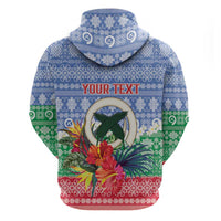 Personalised Shefa Joyeux Noel Hoodie Proud To Be a Ni-Van Sand Drawing Art - Polynesian Pride