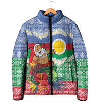 Personalised Shefa Joyeux Noel Padded Jacket Proud To Be a Ni-Van Sand Drawing Art LT9 - Polynesian Pride