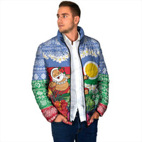 Personalised Shefa Joyeux Noel Padded Jacket Proud To Be a Ni-Van Sand Drawing Art LT9 - Polynesian Pride