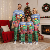 Personalised Shefa Joyeux Noel Christmas Pajama Set Proud To Be a Ni-Van Sand Drawing Art - Polynesian Pride