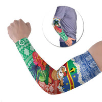 Personalised Tafea Joyeux Noel Arm Sleeves Proud To Be a Ni-Van Sand Drawing Art - Polynesian Pride