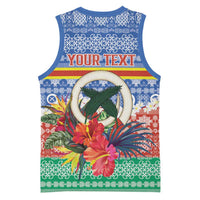 Personalised Tafea Joyeux Noel Basketball Jersey Proud To Be a Ni-Van Sand Drawing Art LT9 - Polynesian Pride