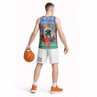 Personalised Tafea Joyeux Noel Basketball Jersey Proud To Be a Ni-Van Sand Drawing Art LT9 - Polynesian Pride