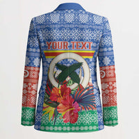 Personalised Tafea Joyeux Noel Blazer Proud To Be a Ni-Van Sand Drawing Art LT9 - Polynesian Pride
