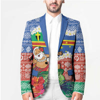 Personalised Tafea Joyeux Noel Blazer Proud To Be a Ni-Van Sand Drawing Art LT9 - Polynesian Pride