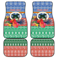 Personalised Tafea Joyeux Noel Car Mats Proud To Be a Ni-Van Sand Drawing Art LT9 - Polynesian Pride