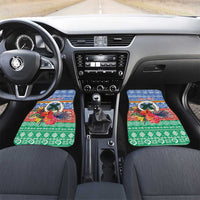 Personalised Tafea Joyeux Noel Car Mats Proud To Be a Ni-Van Sand Drawing Art LT9 Set 2pcs - Front Blue - Polynesian Pride