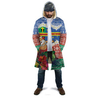 Personalised Tafea Joyeux Noel Cloak Proud To Be a Ni-Van Sand Drawing Art - Polynesian Pride